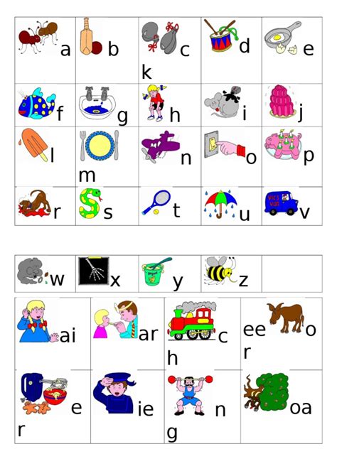 Phonics Sound Cards Printable - Printable Word Searches