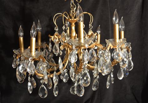 Bronze And Crystal Chandelier - Round Bronze Iron Crystal Chandelier ...