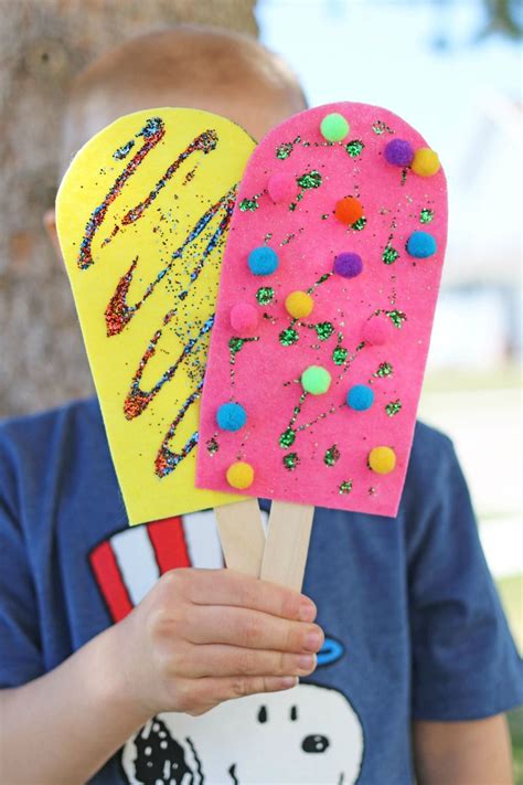 Popsicle Craft for Pretend Play - Darice | Popsicle crafts, Toddler ...