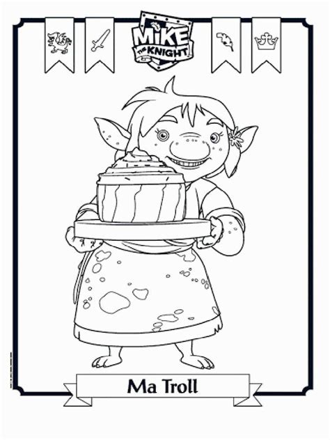 Free Mike the Knight coloring pages. Download and print Mike the Knight ...