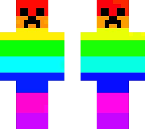 Rainbow Creeper | Minecraft Skins