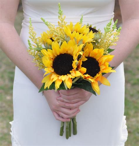 Sunflower Bridal Bouquet by Leo's Metropolitan Florist