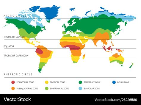 Earth Climate Zones Map