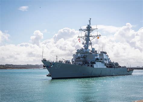 USS Arleigh Burke, Newest FDNF ship, arrives in homeport Rota, Spain ...