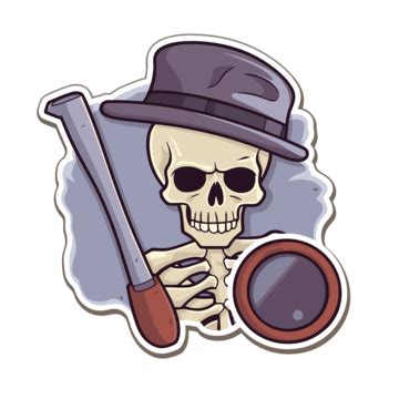 Skeleton In Graveyard For Coloring Page Doodle Drawing Illustration ...