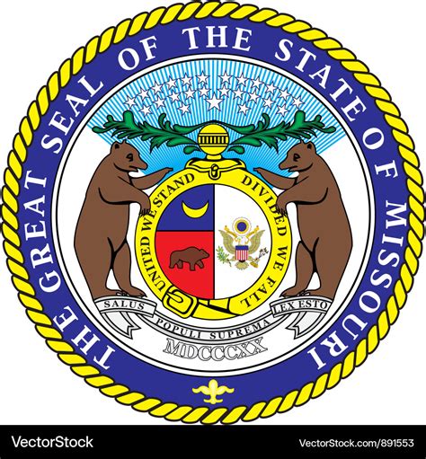 Missouri seal Royalty Free Vector Image - VectorStock