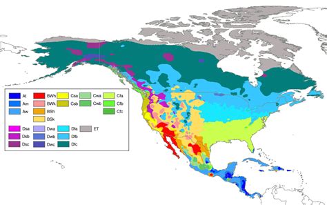 Koppen Climate Map USA | Printable Map Of USA