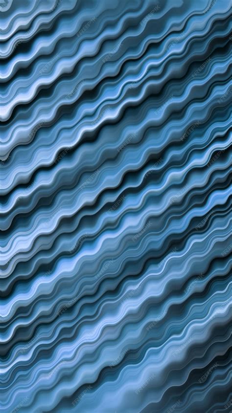 Premium Photo | A blue wave pattern with a blue background.