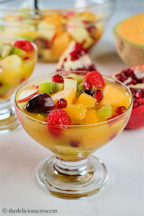 Fresh fruit salad with orange honey dressing is an amazingly refreshing ...