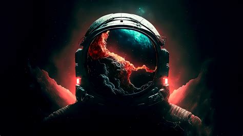 Astronaut Illustration Wallpaper for PC