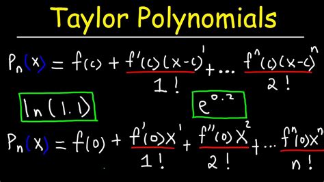 Taylor Polynomials & Maclaurin Polynomials With Approximations - YouTube