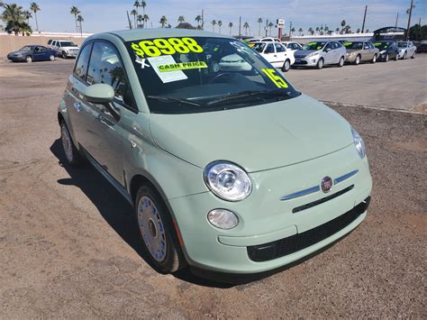 Used 2015 Fiat 500 Pop Hatchback for Sale in Phoenix AZ 85301 New Deal ...