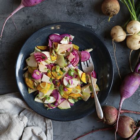 Beetroot, Radish, Turnip And Apple Salad With Fennel And Cider ...