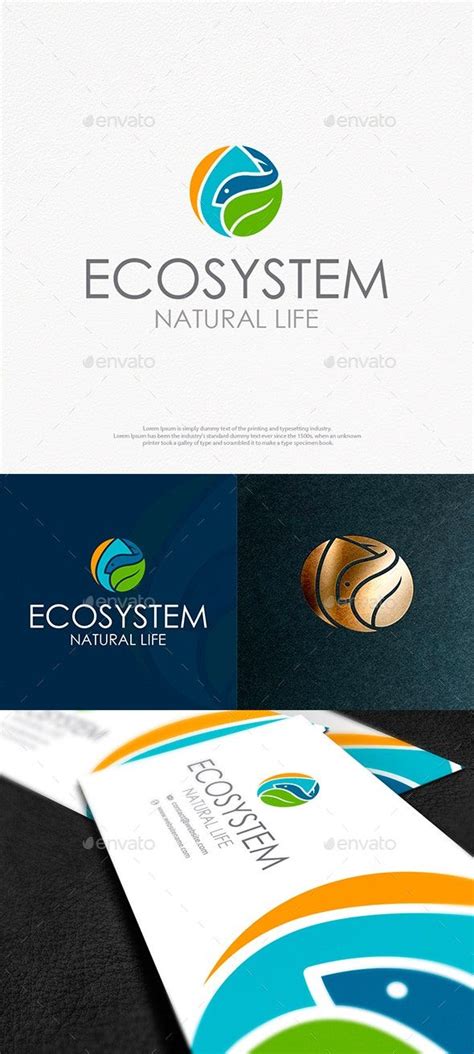 Natural Ecosystem Logo Template #AD #Ecosystem, #spon, #Natural, # ...