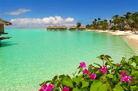 Bora Bora Wallpaper High Resolution | Beach wallpaper, Pretty beach ...