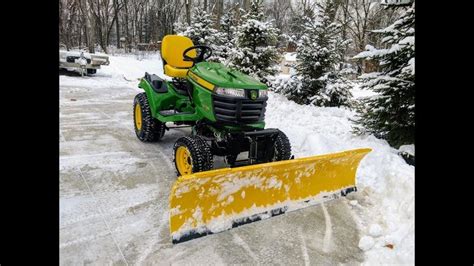 Move Snow In Style! Snow Plowing with a 2017 John Deere x739 Tractor ...