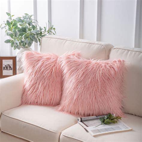 Phantoscope Luxury Mongolian Fluffy Faux Fur Series Square Decorative ...