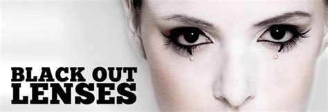 Blackout Contact Lenses | Halloween contact lenses, Contact lenses ...