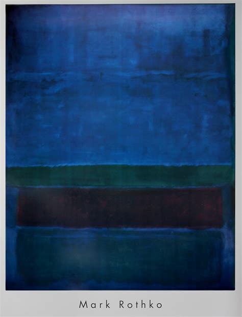 Mark Rothko : Blue, Green and brown, 1951 : Reproduction, Fine Art ...