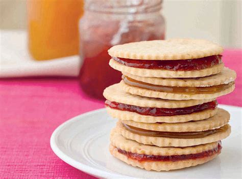 Jam Biscuit Sandwiches