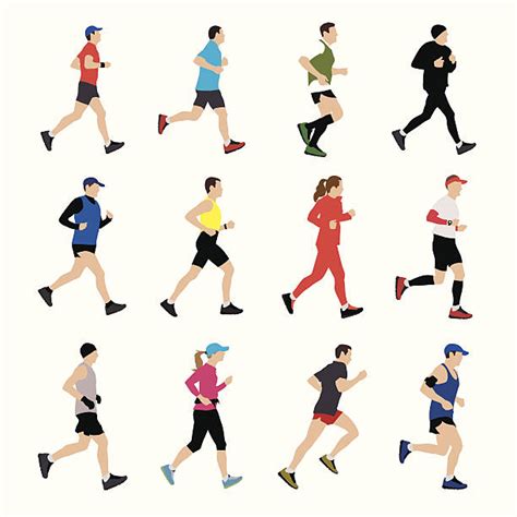 Walking Exercise Silhouettes Illustrations, Royalty-Free Vector ...