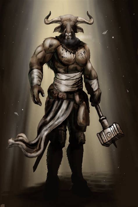 Minotaur Warrior by bradlyvancamp on DeviantArt | The minotaur, Bull ...