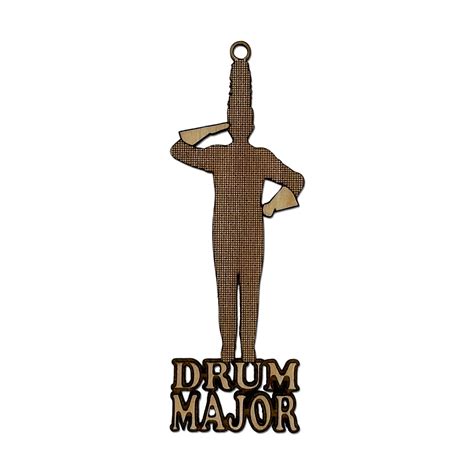 Drum Major Engraved Wood Ornament – The Inspired Dragonfly