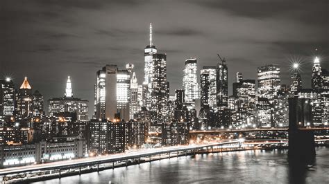 Download 4k New York City Night Wallpaper | Wallpapers.com