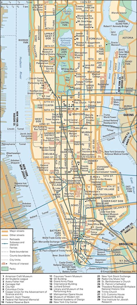 Manhattan On Map Of New York - Filide Winnifred