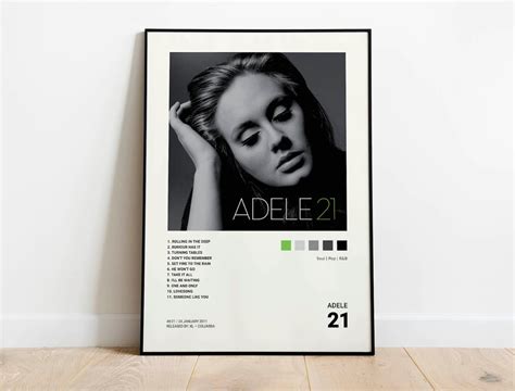 Adele - 21 Album Cover Poster | Architeg Prints