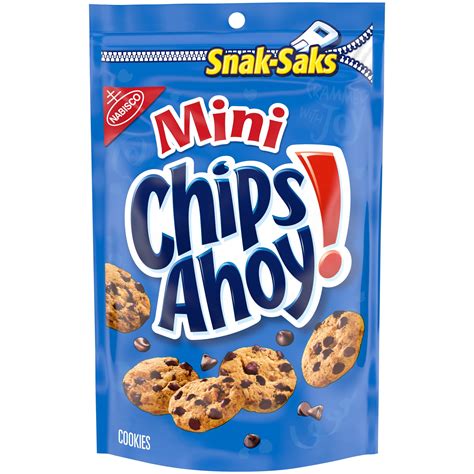 CHIPS AHOY! Mini Original Chocolate Chip Cookies, Snak-Saks, 8 oz ...