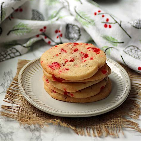 Cherry Pecan Icebox Cookies - Domestic Dreamboat