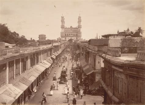 Street view, Hyderabad - Ancient Photos ~ Ancient photos of India