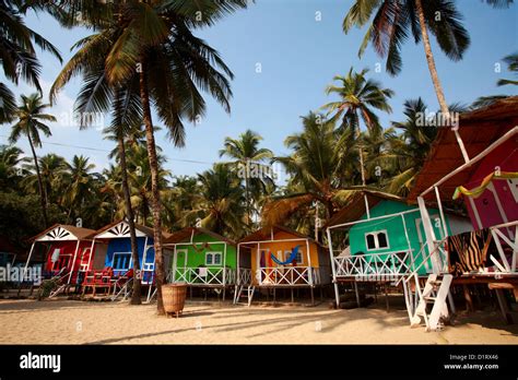 beach and beach houses in Goa Stock Photo - Alamy