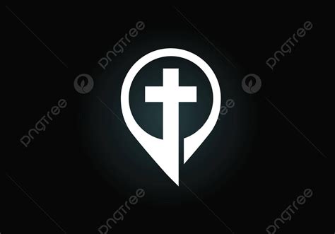 Christian Emblem Featuring Jesus Cross And Religious Symbolism Vector ...