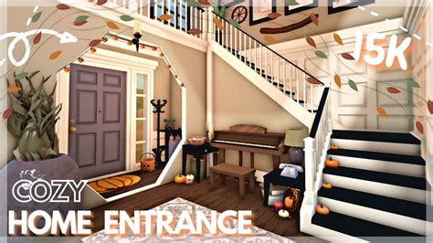 Autumn House Entrance Speed Build || BLOXBURG Roblox - YouTube