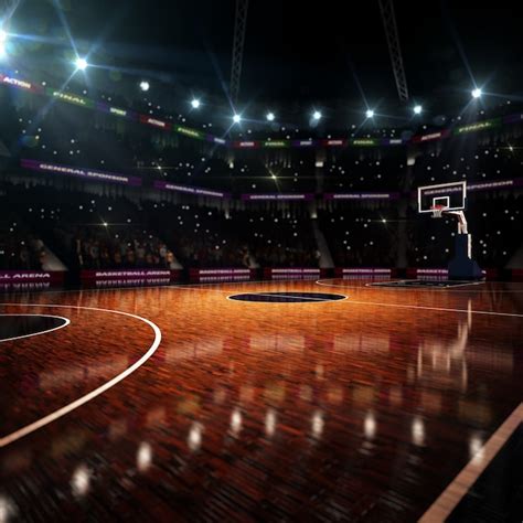 Basketball Court Background Wallpaper