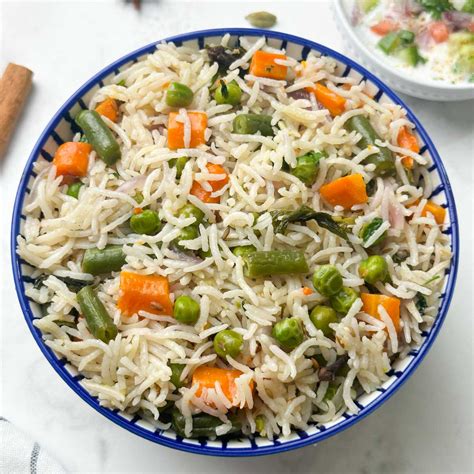 Vegetable Rice Pulao/Pilaf - Instant Pot - Indian Veggie Delight