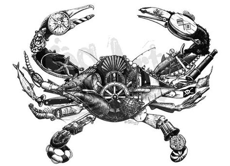 Shop | DS Art | Crab tattoo, Cancer tattoos, Crab art