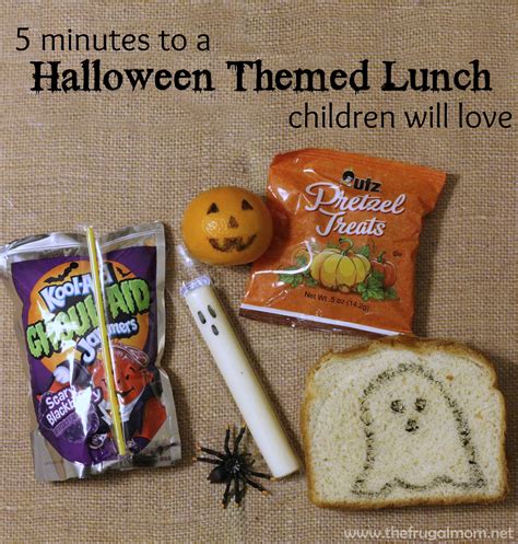 5 Minute Halloween Themed Lunch