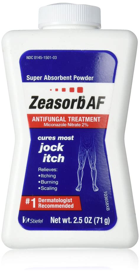 Zeasorb Super Absorbent Antifungal Treatment Powder for Jock Itch 2.5 ...