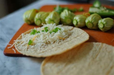 Squash Blossom Quesadillas: crispy, melty deliciousness - Blossom to Stem