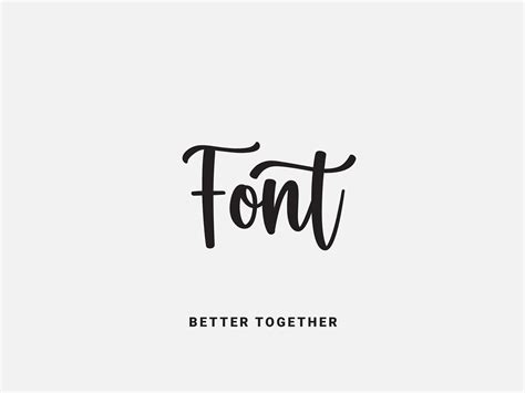 Better Together Font on Behance