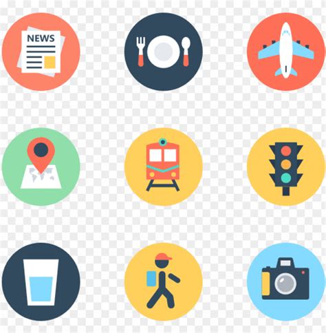 Travel 100 Icons - Travel Icon Png Circle PNG Transparent With Clear ...