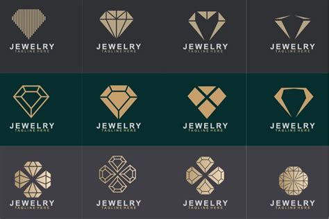 Set of Jewelry logo design (555157) | Logos | Design Bundles