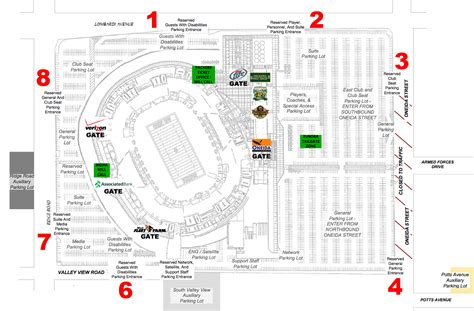 Lambeau Field, Green Bay WI - Seating Chart View