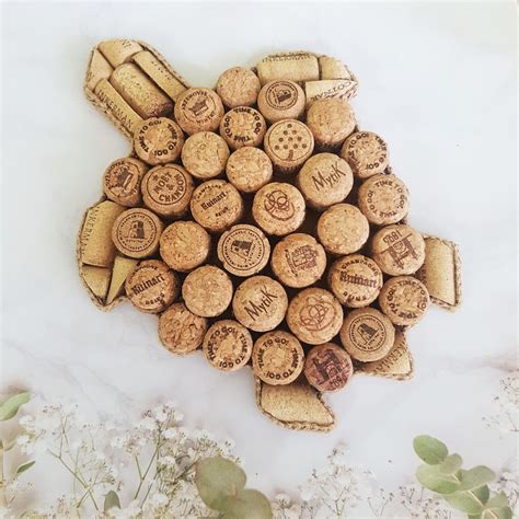 Tortoise Wine Cork Wall Decor Wine Cork Message Board Wine | Etsy