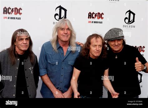 Malcolm Young, Cliff Williams, Angus Young and Brian Johnson of AC/DC ...