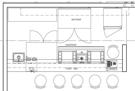 How to Design a Successful Bar, Layout Example - INOX KITCHEN DESIGN