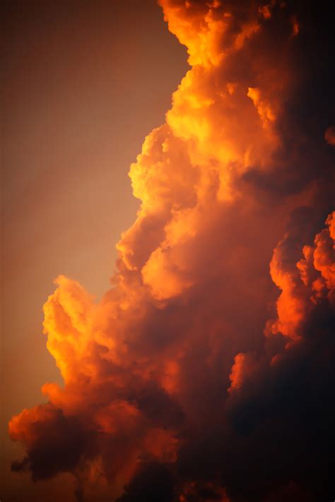 Orange Clouds At Sunset Free Stock Photo - Public Domain Pictures